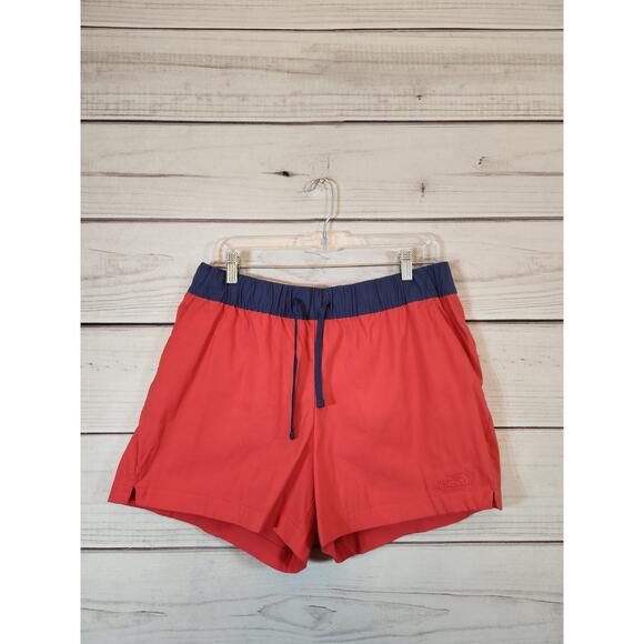 The North Face Women's Red & Navy Elastic Waist‎ Shorts Size L - Picture 1 of 7